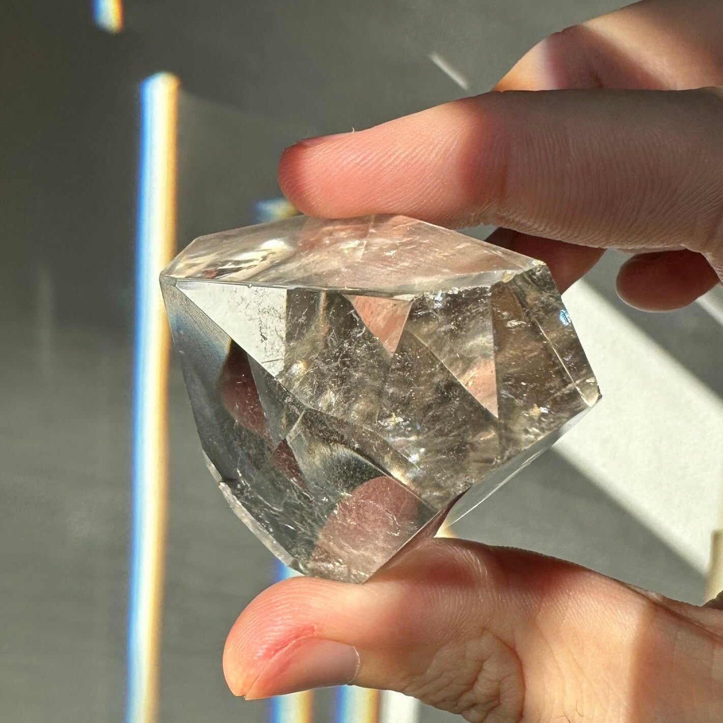 Clear Quartz Crystal Freeform | Rainbows | Unique | Meditation & Healing Crystal