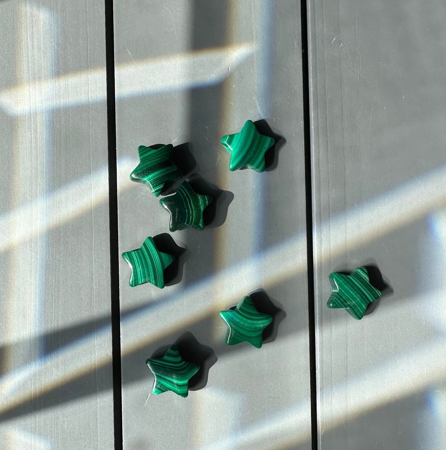 One (1) Mini Malachite Crystal Star | Tiny Crystal | Intuitively Chosen | Meditation & Crystal Healing