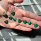 One (1) Mini Malachite Crystal Heart | Tiny Crystal | Intuitively Chosen | Meditation & Crystal Healing