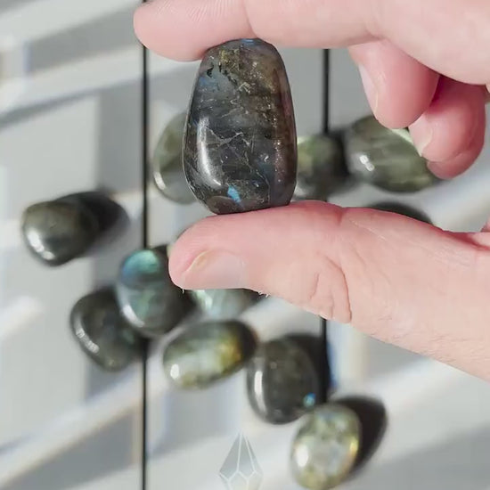 One (1) Mini Labradorite Crystal Tumble | Intuitively Chosen | Tiny Natural Lab | Hand Carved | Meditation & Crystal Healing