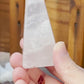 Soft Pink Milky Girasol Obelisk | Quartz Crystal Point | Light Color Tower | Crystal Healing & Meditation Wand