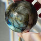 Labradorite Crystal Sphere | Natural Lab | Super Flashy Crystal Ball | Hand Carved | Meditation & Crystal Healing