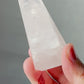Soft Pink Milky Girasol Obelisk | Quartz Crystal Point | Light Color Tower | Rainbows | Crystal Healing & Meditation Wand
