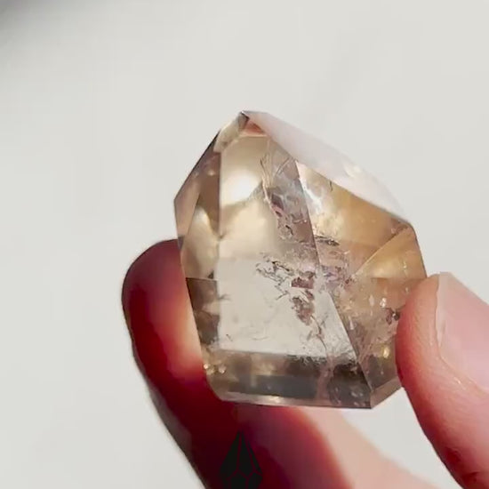 Genuine Smoky Citrine Point | Small Crystal Tower | From Brazil | Healing & Crystal Wand