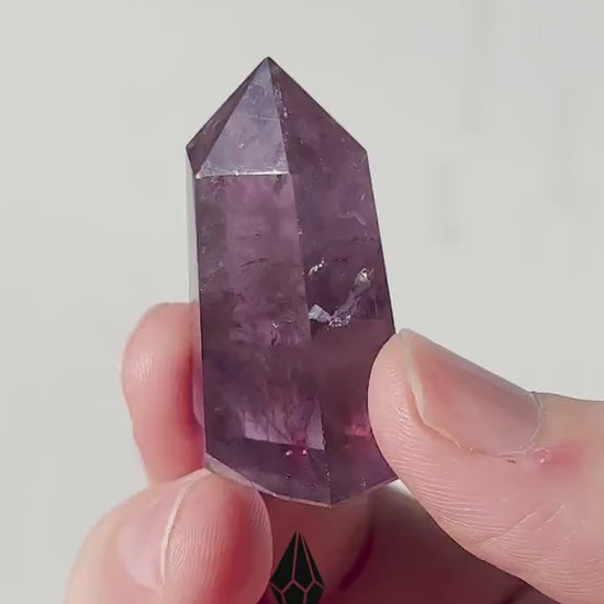 Beautiful Small Amethyst Crystal Point | Mini Hand Carved Tower | Meditation & Crystal Healing | High Quality | From Brazil
