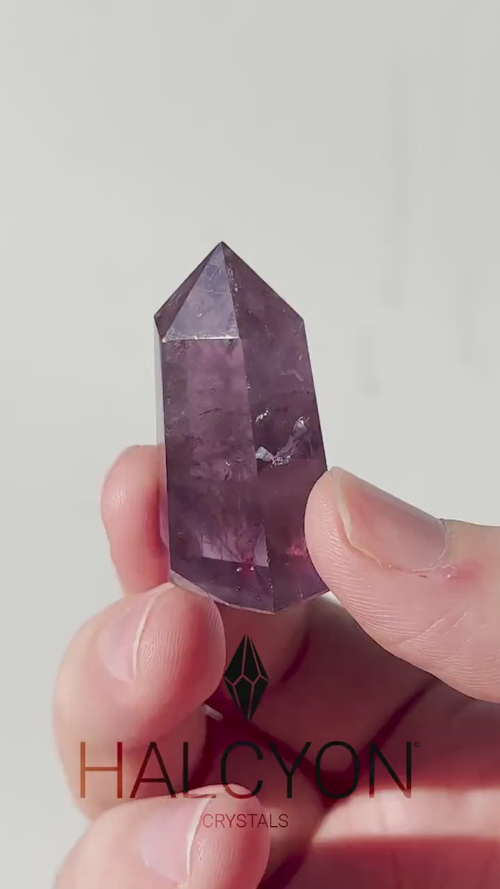 Beautiful Small Amethyst Crystal Point | Mini Hand Carved Tower | Meditation & Crystal Healing | High Quality | From Brazil