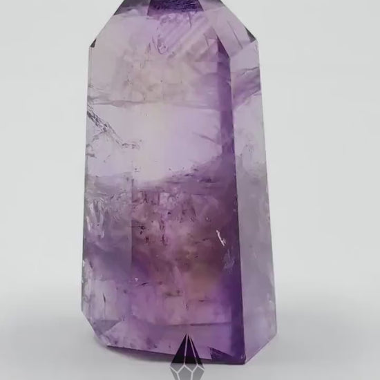 Beautiful Small Ametrine Crystal Point | Mini Hand Carved Tower | Amethyst and Citrine | Meditation & Crystal Healing | High Quality