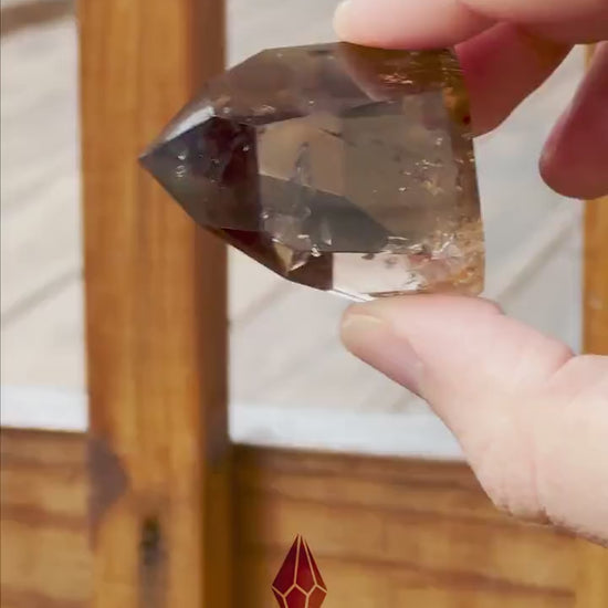 Genuine Smoky Citrine Point | Many Rainbows | Crystal Tower | From Brazil | Healing & Crystal Wand