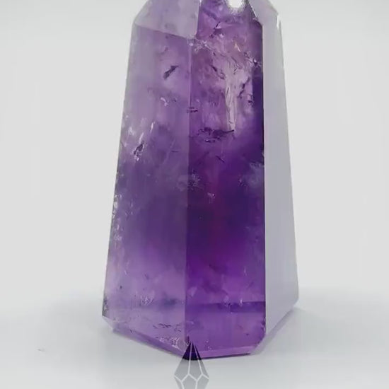 Beautiful Small Amethyst Crystal Point | Mini Hand Carved Tower | Meditation & Crystal Healing | High Quality