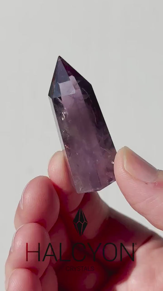 Beautiful Small Amethyst Crystal Point | Mini Hand Carved Tower | Meditation & Crystal Healing | High Quality | From Brazil