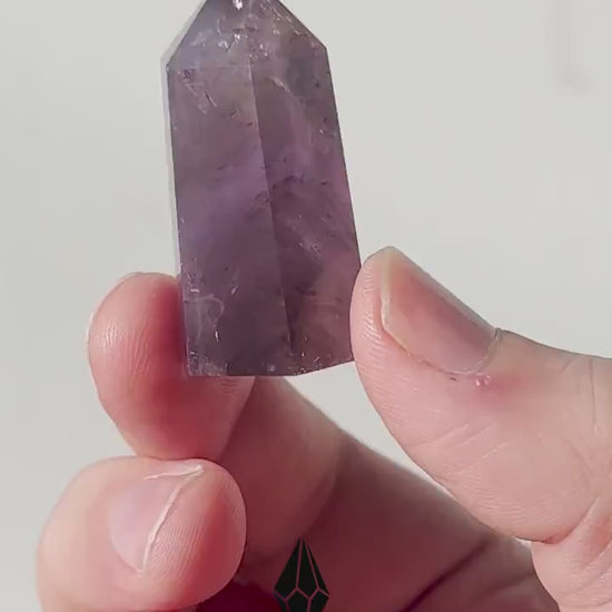 Beautiful Small Amethyst Crystal Point | Mini Hand Carved Tower | Meditation & Crystal Healing | High Quality | From Brazil