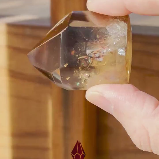 Genuine Smoky Citrine Point | Rainbows | Crystal Tower | From Brazil | Healing & Crystal Wand