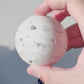 Snow White Agate Crystal Sphere | Crystal Ball | Hand Carved | Meditation & Crystal Healing