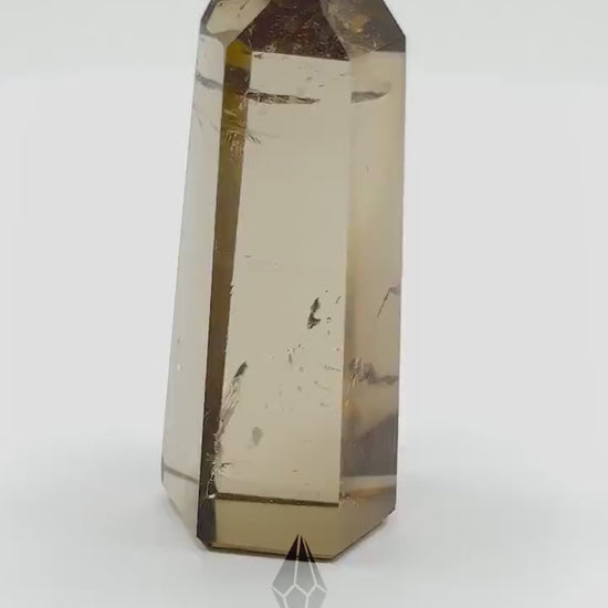 Small Genuine Smoky Citrine Point | Mini Crystal Tower | From Brazil | Healing & Crystal Wand