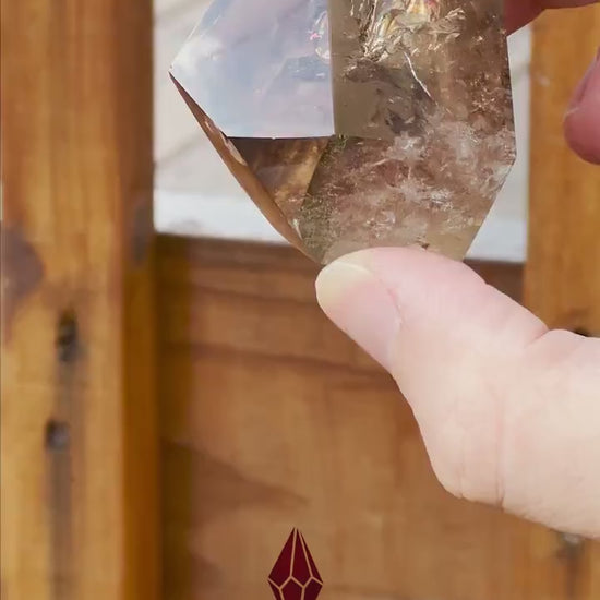 Genuine Smoky Citrine Point | Rainbows | Crystal Tower | From Brazil | Healing & Crystal Wand