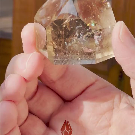 Genuine Smoky Citrine Point | Rainbows | Crystal Tower | From Brazil | Healing & Crystal Wand