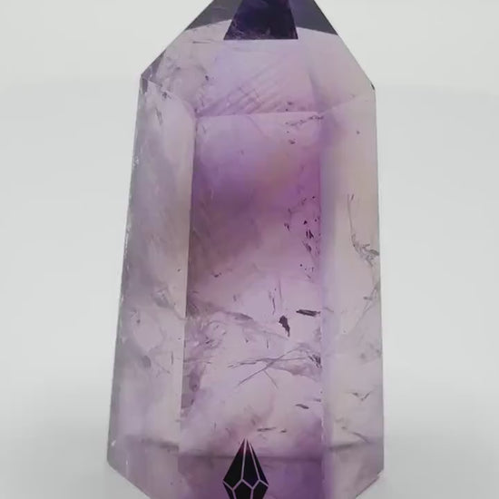 Small Ametrine Crystal Point | Mini Hand Carved Tower | Amethyst and Citrine | Meditation & Crystal Healing | High Quality
