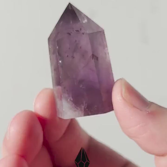 Beautiful Small Amethyst Crystal Point | Mini Hand Carved Tower | Meditation & Crystal Healing | High Quality | From Brazil