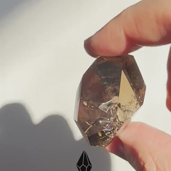 Genuine Smoky Citrine Point | Rainbows | Small Crystal Tower | From Brazil | Healing & Crystal Wand