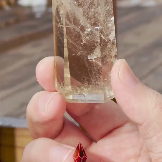 Genuine Smoky Citrine Point | Crystal Tower | From Brazil | Healing & Crystal Wand
