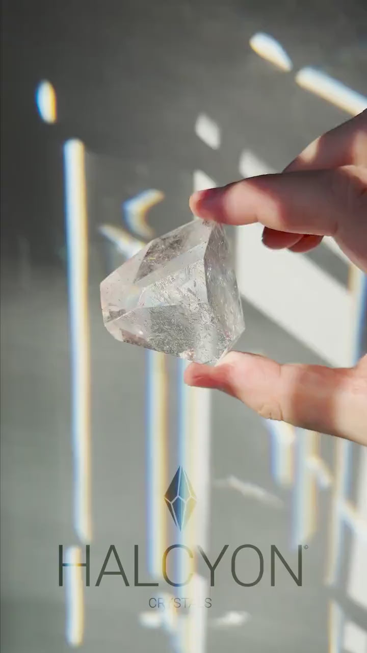 Clear Quartz Crystal Freeform | Rainbows | Unique | Meditation & Healing Crystal