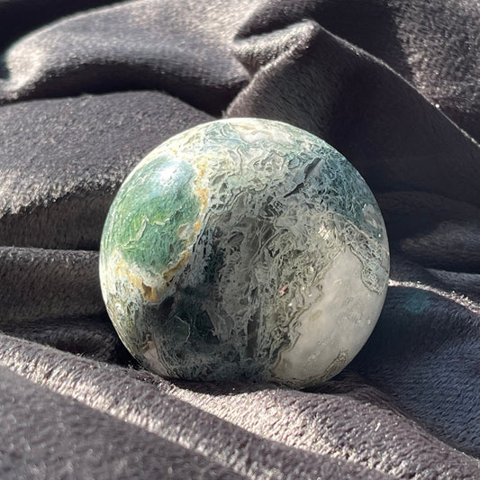 Beautiful Moss Agate Sphere