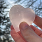 Beautiful High Quality Pink Mangano Calcite Heart | From Pakistan | Healing Crystal | Hand Carved
