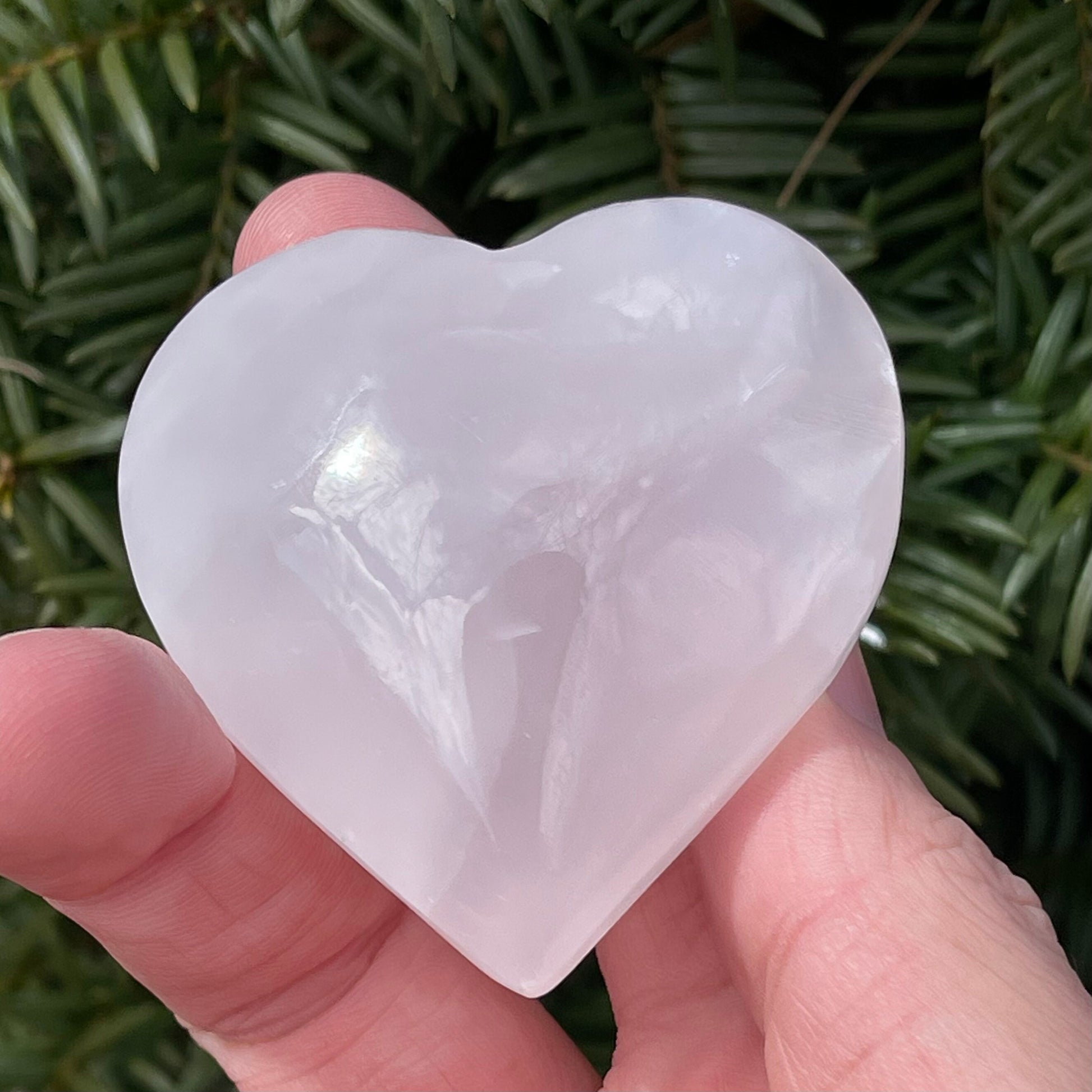 Beautiful High Quality Pink Mangano Calcite Heart | From Pakistan | Healing Crystal | Hand Carved