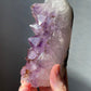 Beautiful Large Amethyst Cluster Tower | Hand Carved | Crystal Healing