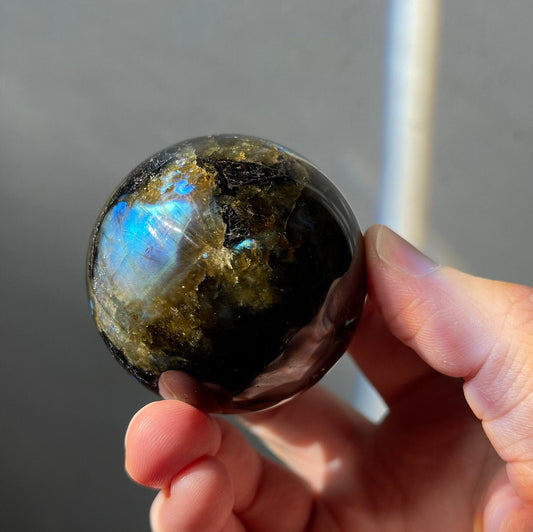 High Quality Small Labradorite Sphere | Crystal Ball | Crystal Healing