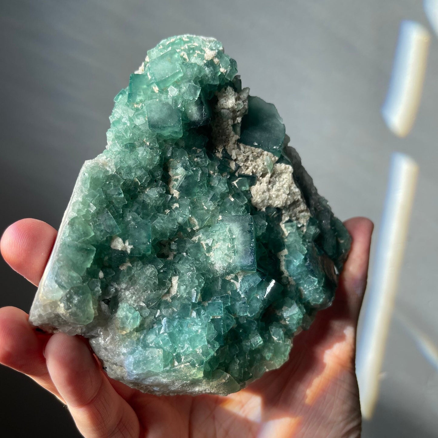 Beautiful Green Cubic Fluorite Specimen | Large Crystal | Natural