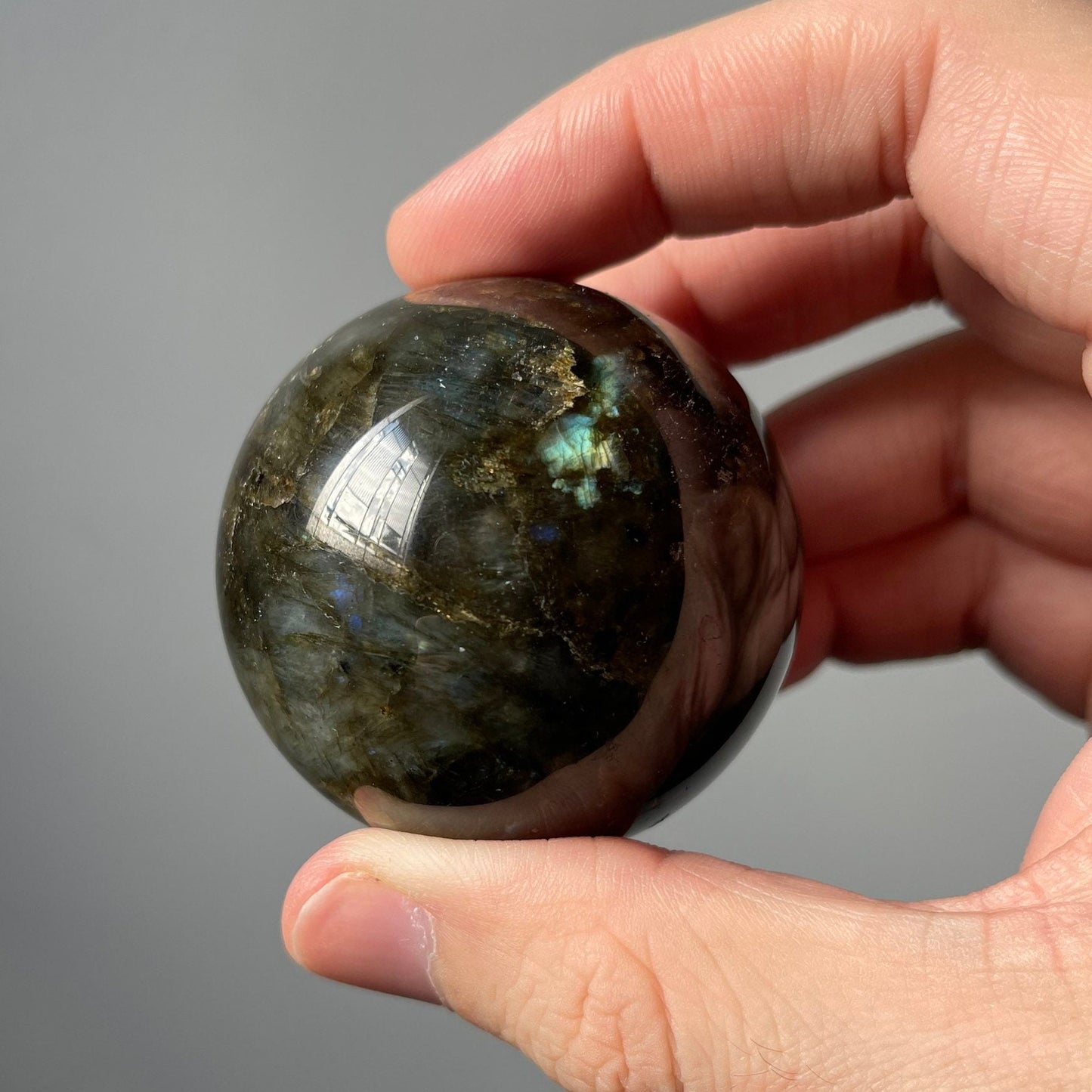 High Quality Small Labradorite Sphere | Crystal Ball | Crystal Healing