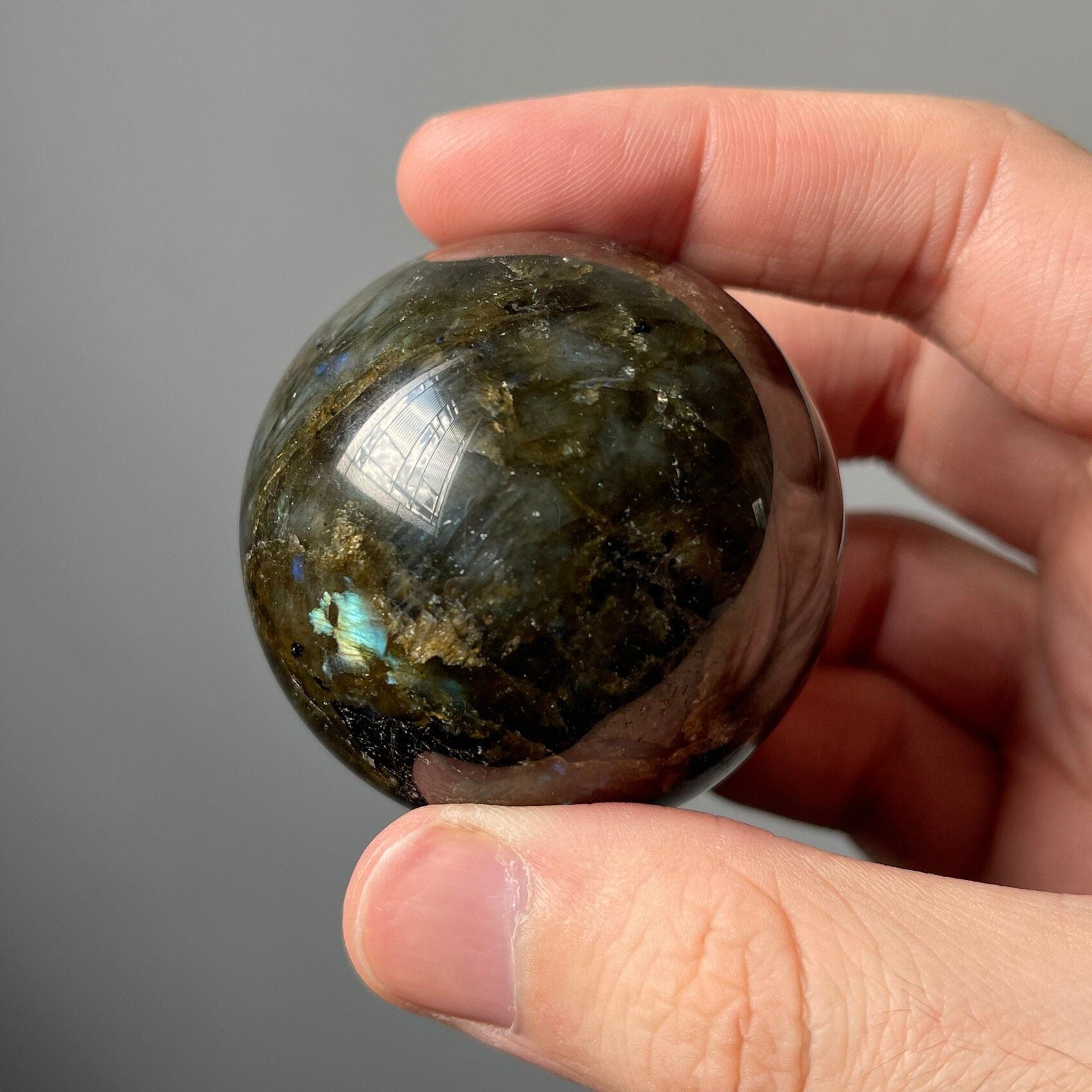 High Quality Small Labradorite Sphere | Crystal Ball | Crystal Healing