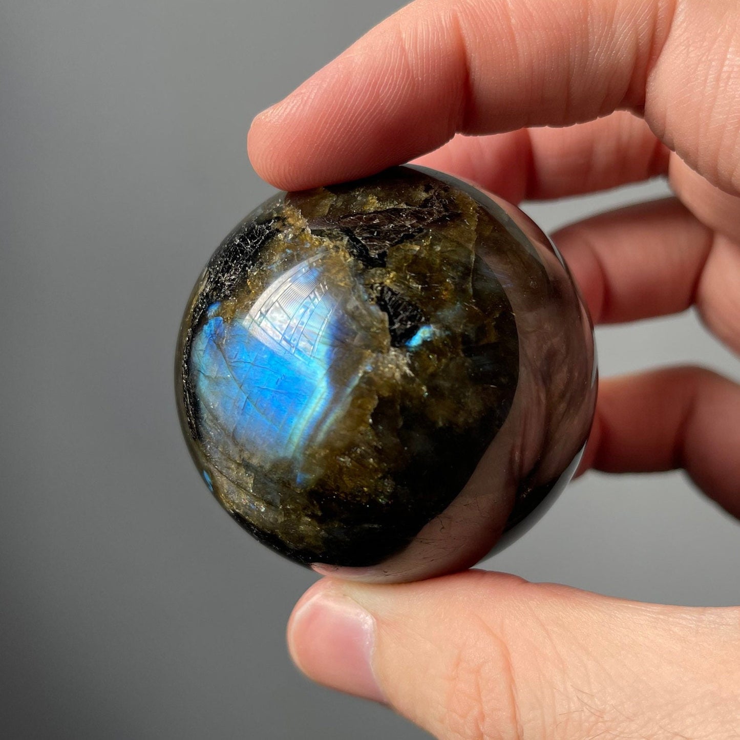 High Quality Small Labradorite Sphere | Crystal Ball | Crystal Healing