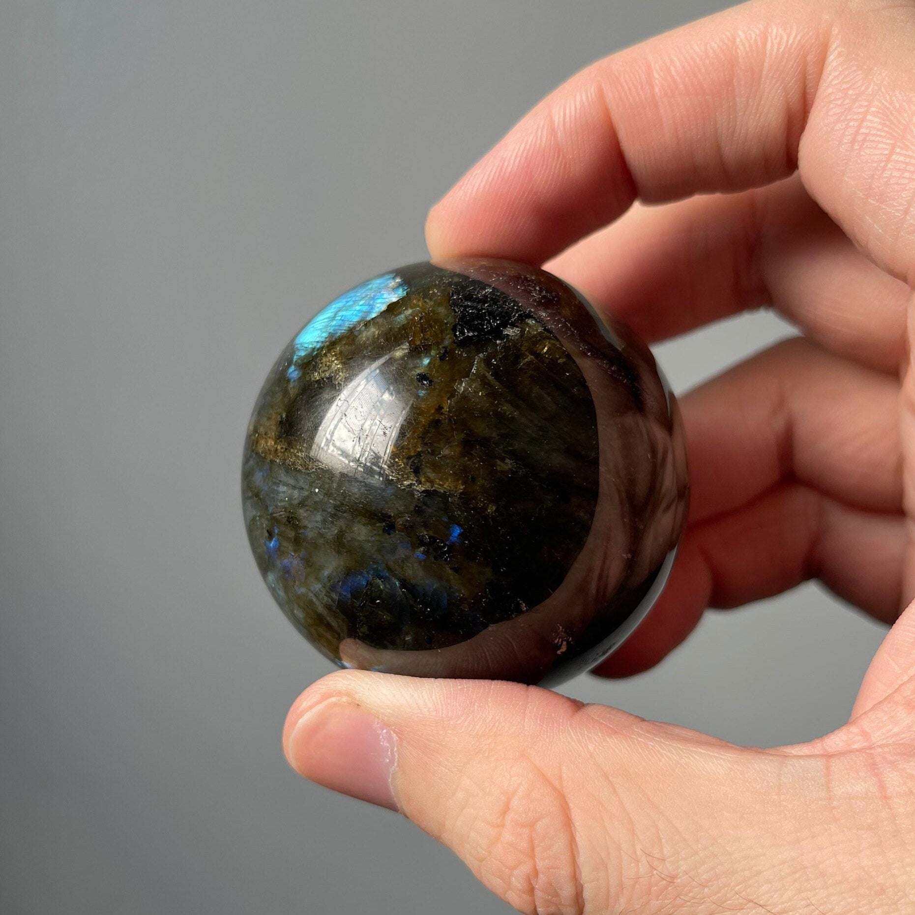 High Quality Small Labradorite Sphere | Crystal Ball | Crystal Healing