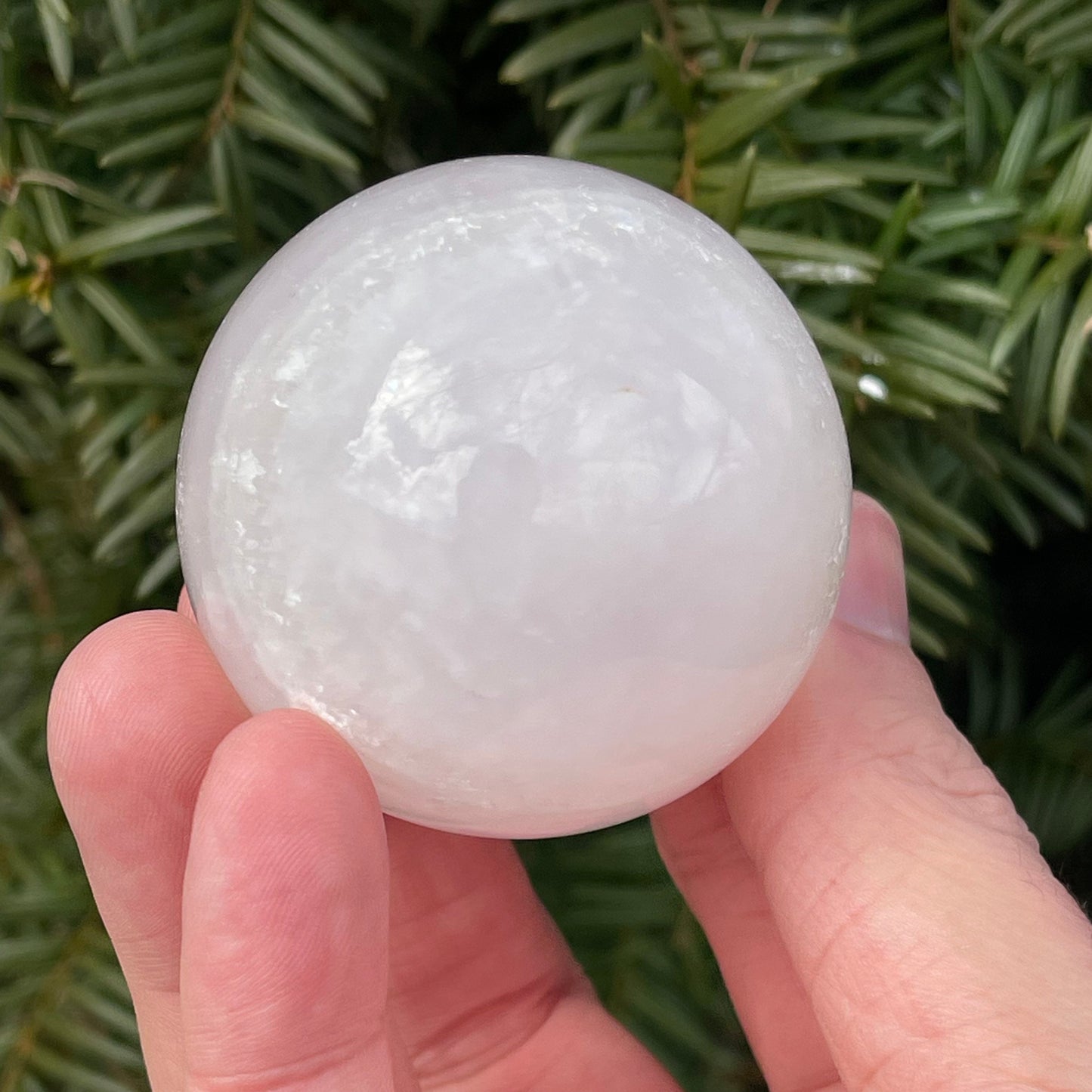 Cute Pink Mangano Calcite Sphere | From Pakistan | Healing Crystal | UV Reactive