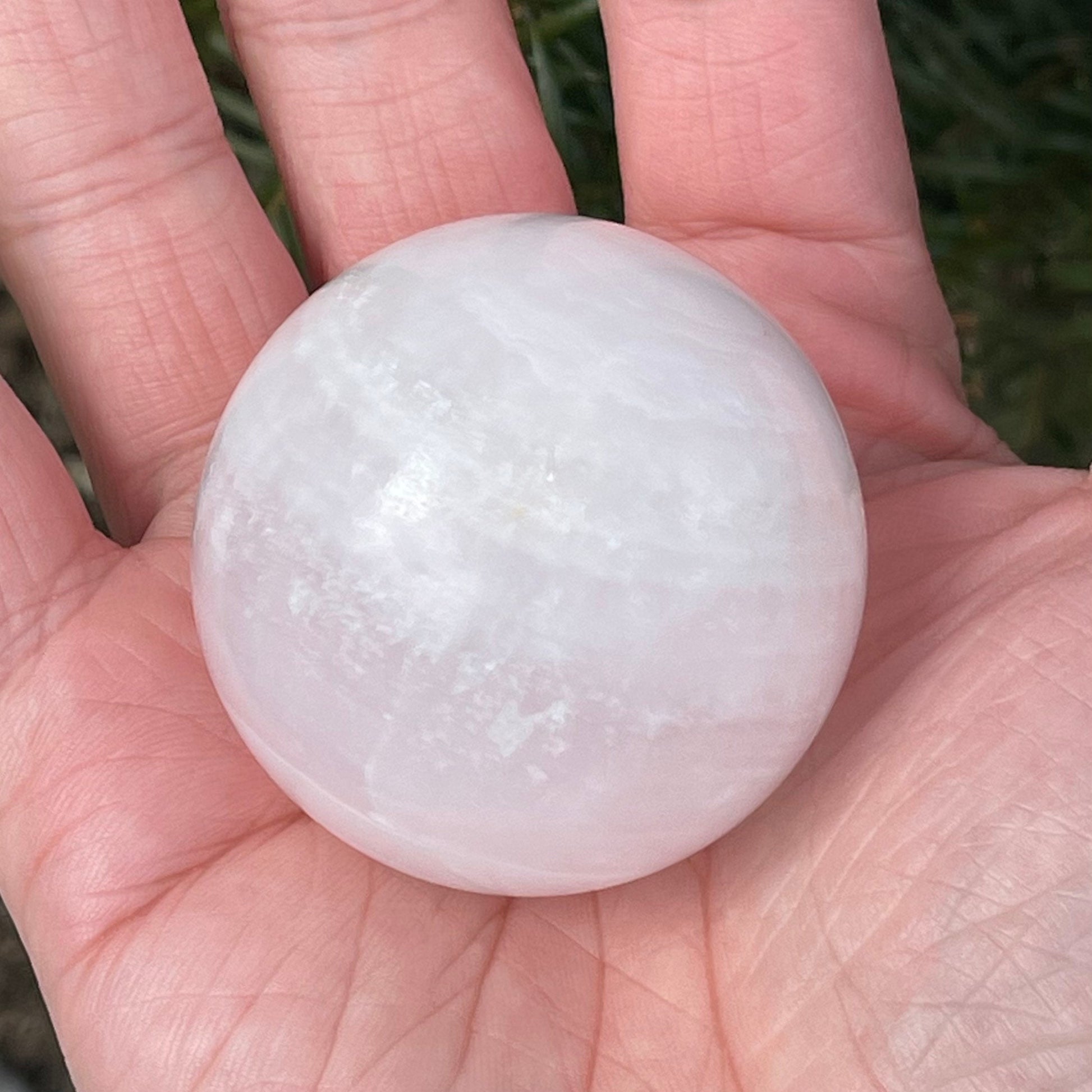 Cute Pink Mangano Calcite Sphere | From Pakistan | Healing Crystal | UV Reactive