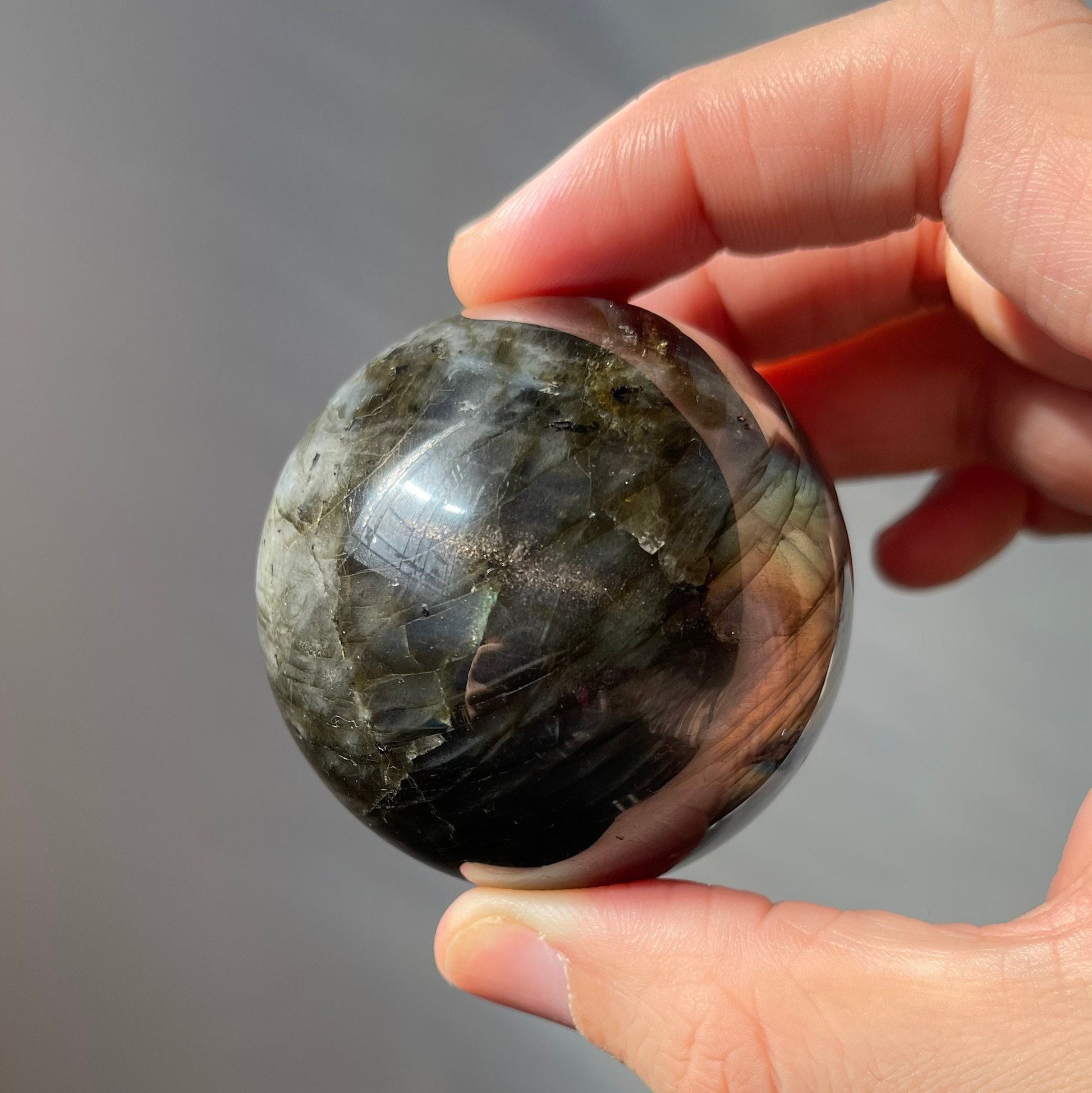 Stunning High Quality Small Labradorite Sphere | Super Flashy | Crystal Ball | Healing Crystal