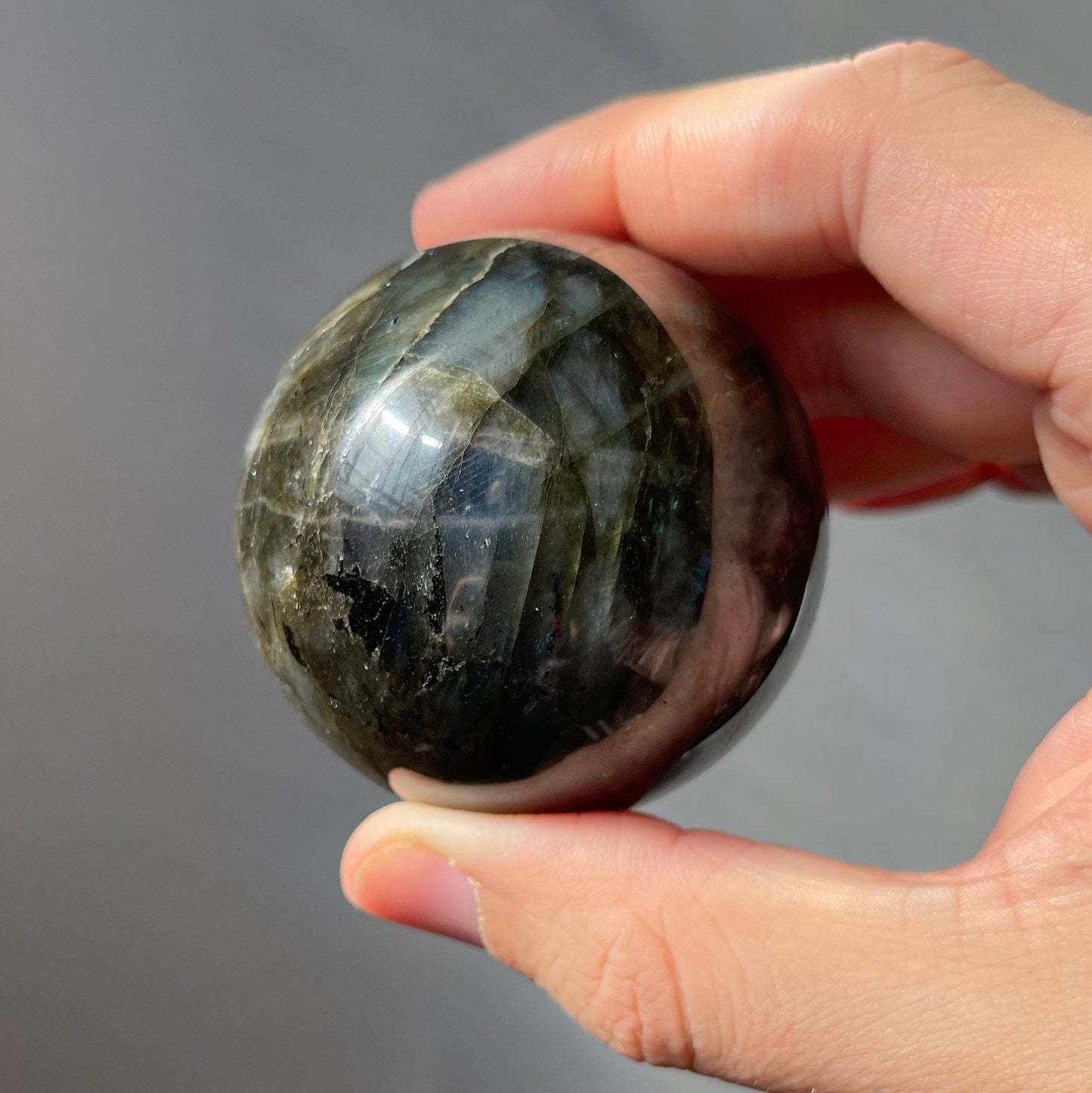 Stunning High Quality Small Labradorite Sphere | Super Flashy | Crystal Ball | Healing Crystal