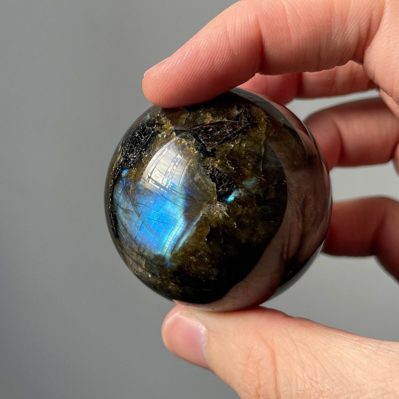 High Quality Small Labradorite Sphere | Crystal Ball | Crystal Healing