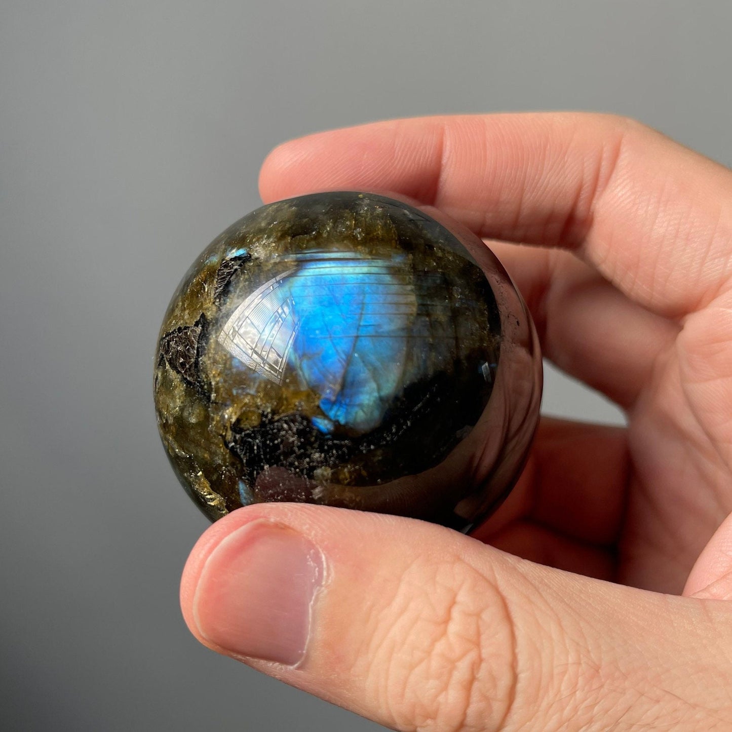 High Quality Small Labradorite Sphere | Crystal Ball | Crystal Healing