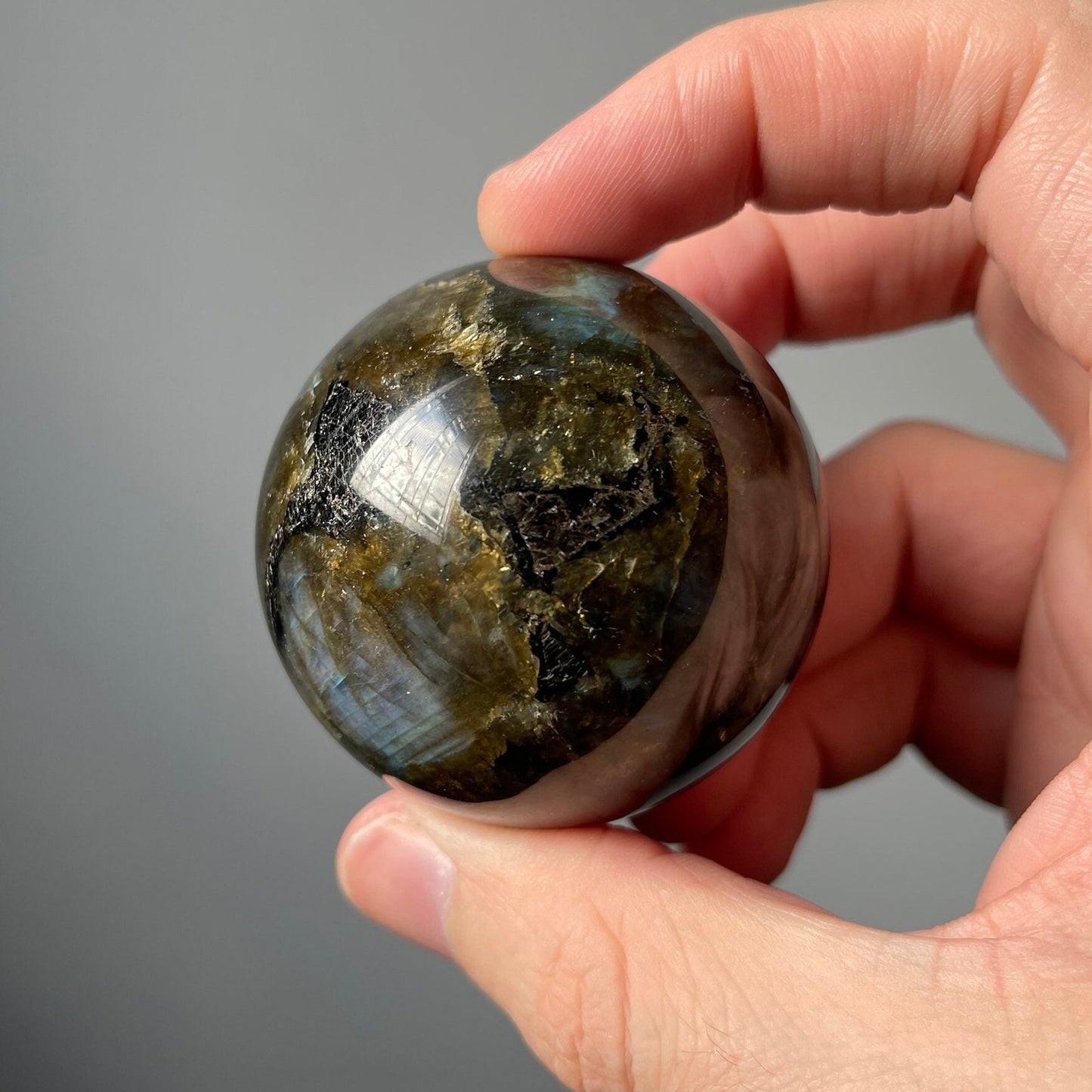 High Quality Small Labradorite Sphere | Crystal Ball | Crystal Healing