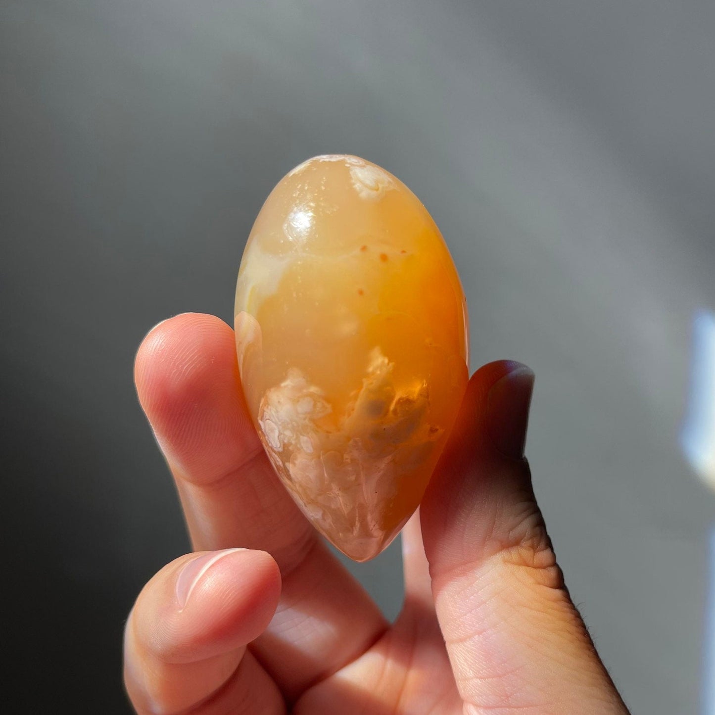 Flower Agate Heart | From Madagascar | Hand Carved