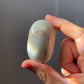 Blue Aragonite Palm Stone | Hand Carved | Meditation & Home Décor