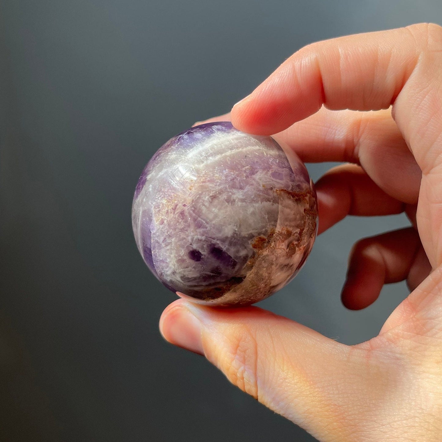 Dream Amethyst Sphere | Chevron Amethyst | Crystal Ball