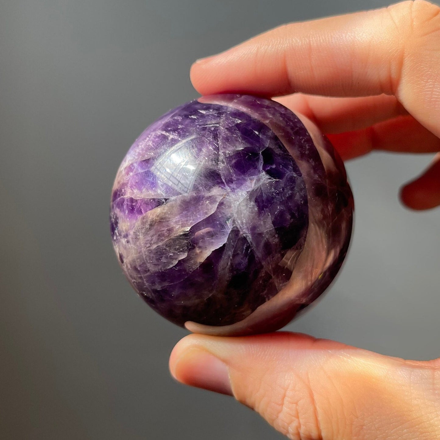 Dream Amethyst Sphere | Chevron Amethyst | Crystal Ball