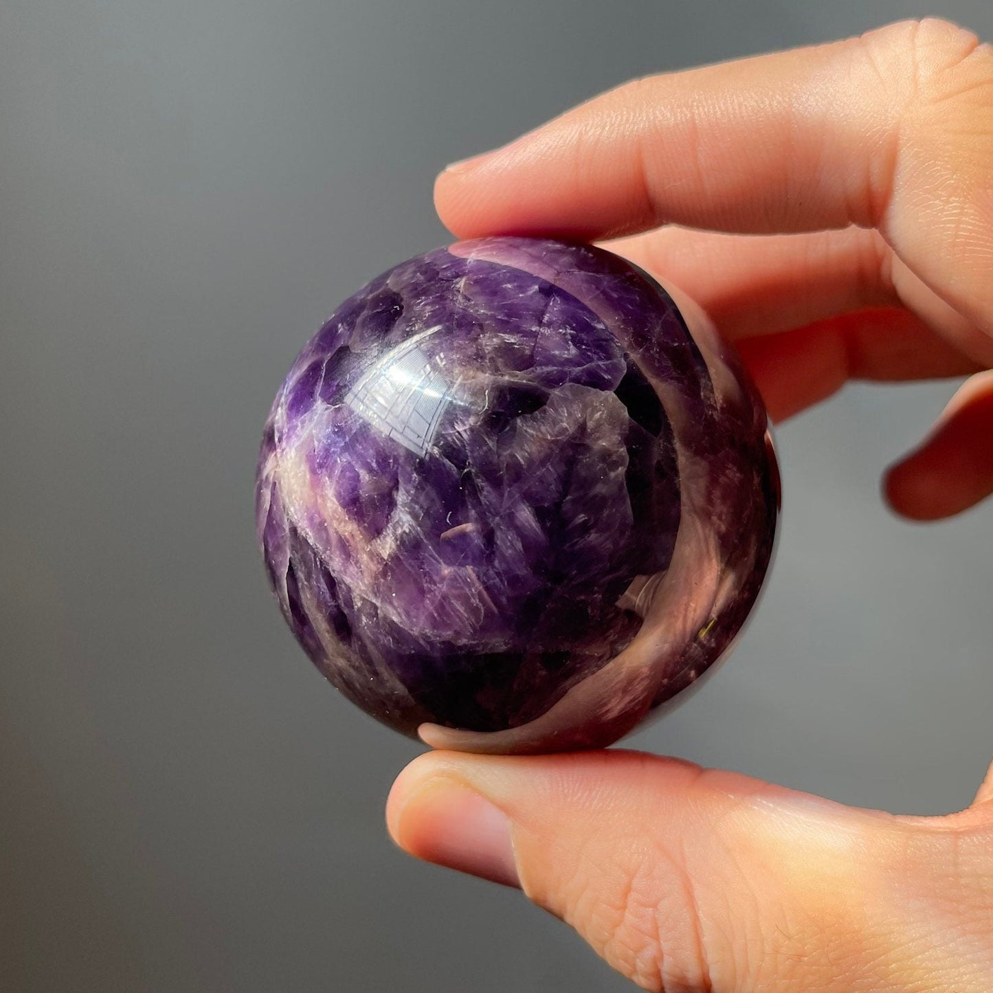 Dream Amethyst Sphere | Chevron Amethyst | Crystal Ball