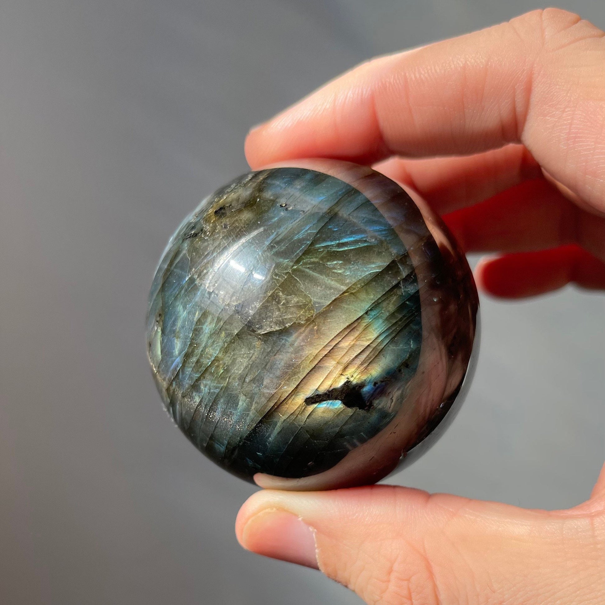 Stunning High Quality Small Labradorite Sphere | Super Flashy | Crystal Ball | Healing Crystal