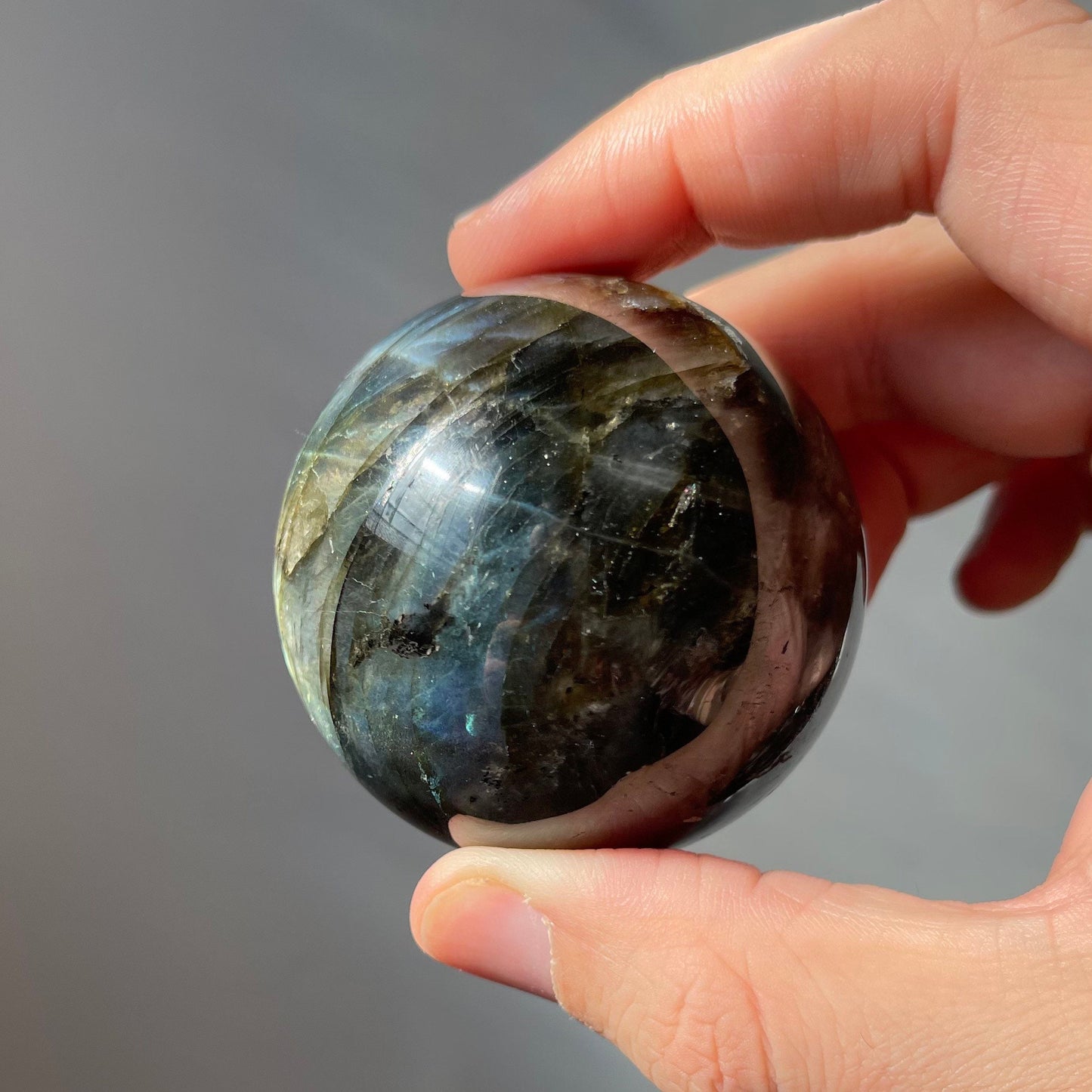 Stunning High Quality Small Labradorite Sphere | Super Flashy | Crystal Ball | Healing Crystal