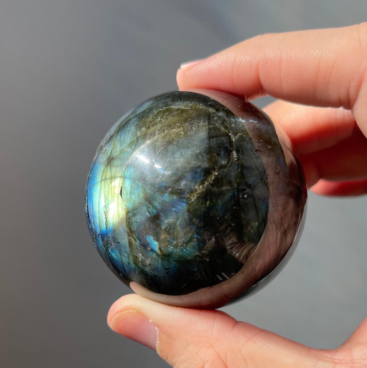 Stunning High Quality Small Labradorite Sphere | Super Flashy | Crystal Ball | Healing Crystal